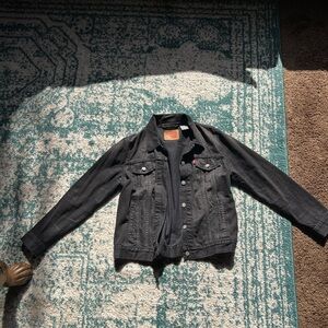 Levi's Faded Black Denim Jacket - Classic Trucker Style